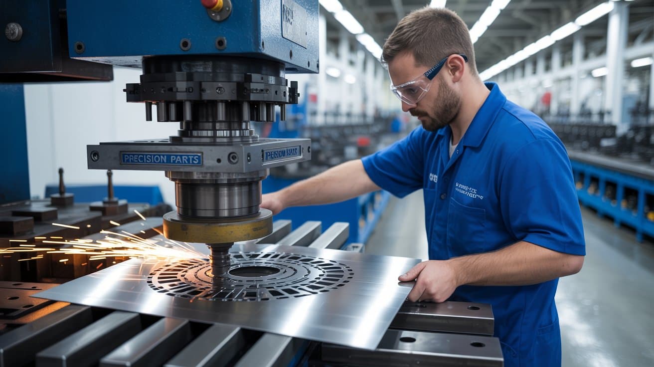 Worker in a private company factory